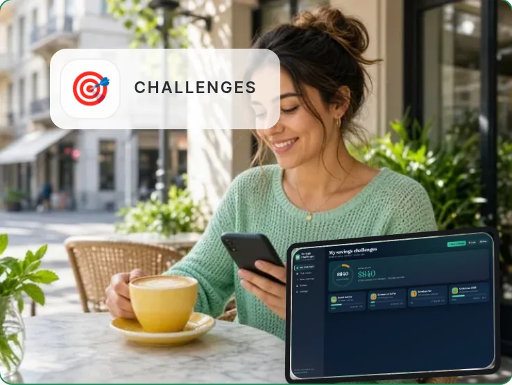 Savings Challenge Tracker app by SlateAndTally
