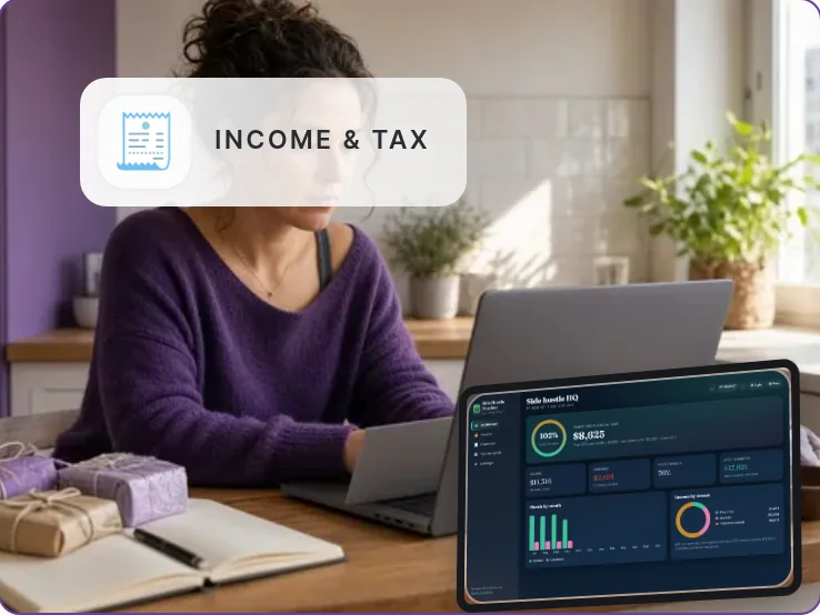 Side Hustle Tax Tracker app by SlateAndTally